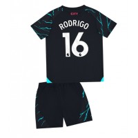 Manchester City Rodri Hernandez #16 Tredjeställ Barn 2023-24 Korta ärmar (+ Korta byxor)